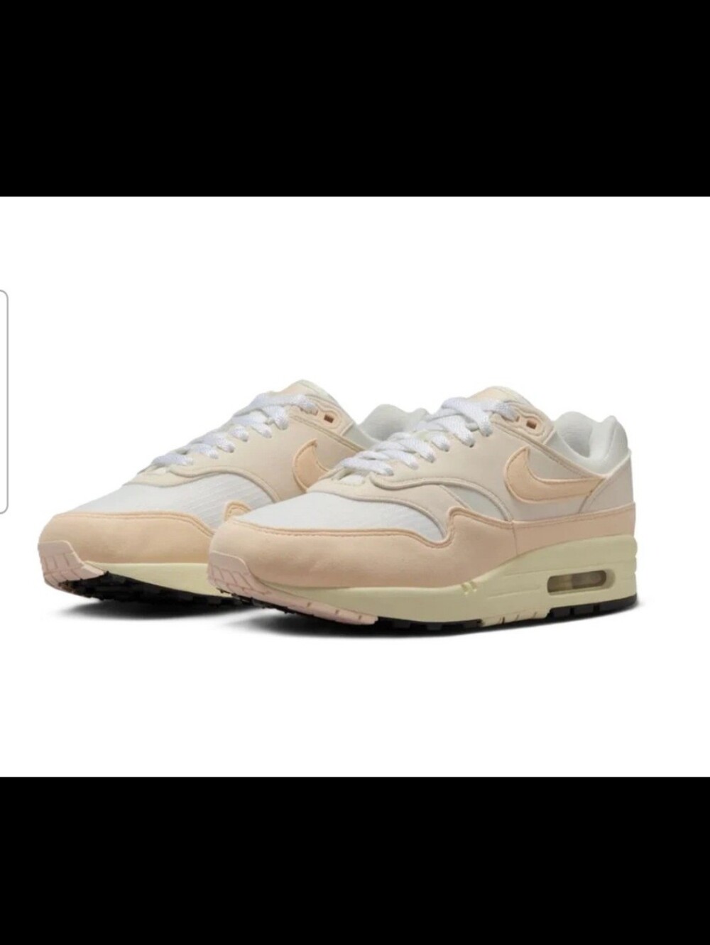 Nike Air Max 1 Sail/Phantom/Guava Ice DZ2628-111 Womens Sz 12 Mens Sz 10.5